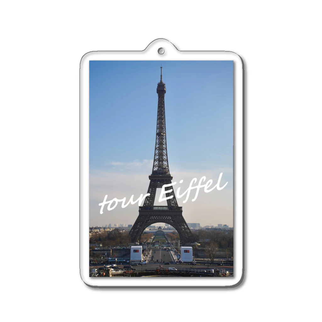 mituaのtour Eiffel Acrylic Key Chain