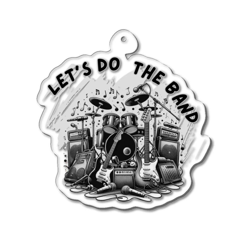 ロック堂のLET'S DO THE BAND アクリルキーホルダー