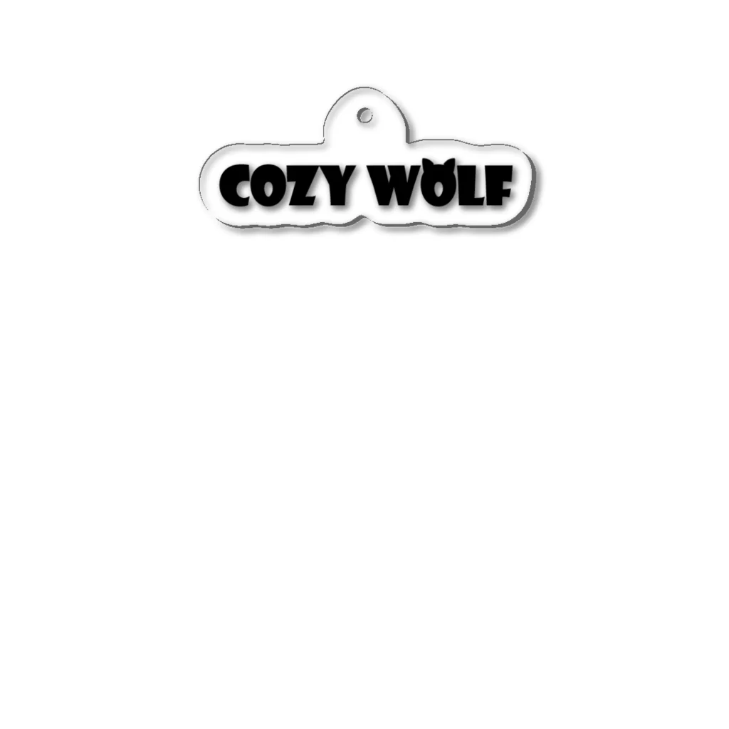 COZY WOLFの【COZY WOLF】ホワイト/アッシュ アクリルキーホルダー