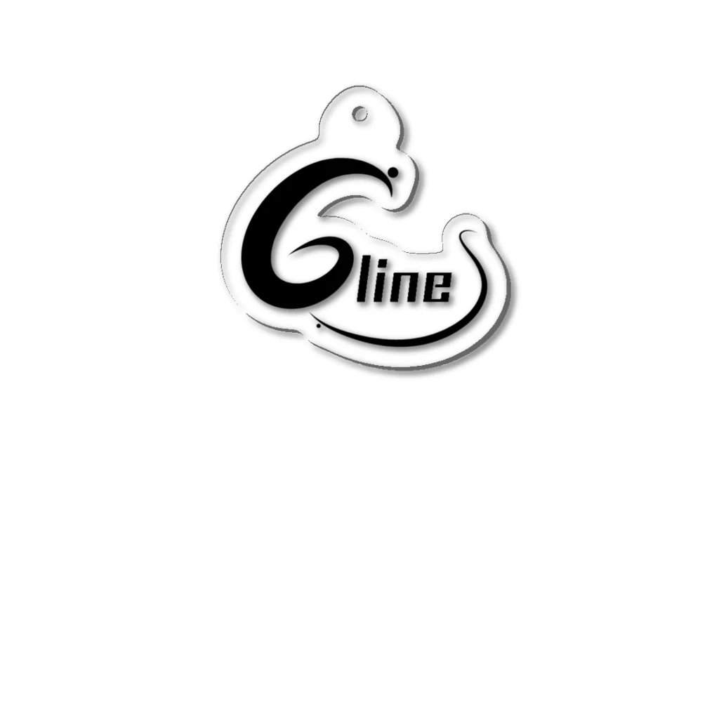 とろっと "G lines'' shopの【G lines】ロゴ アクリルキーホルダー