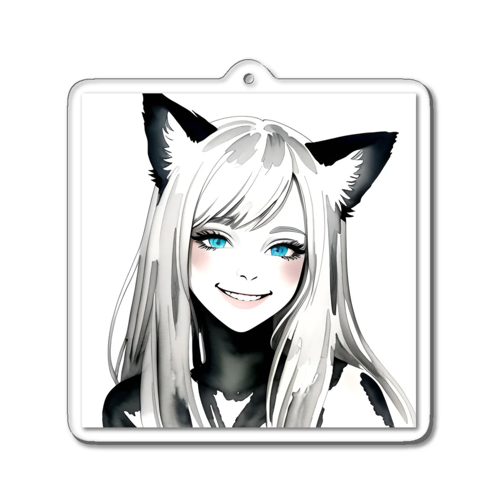 レイカランクの猫ガール Acrylic Key Chain