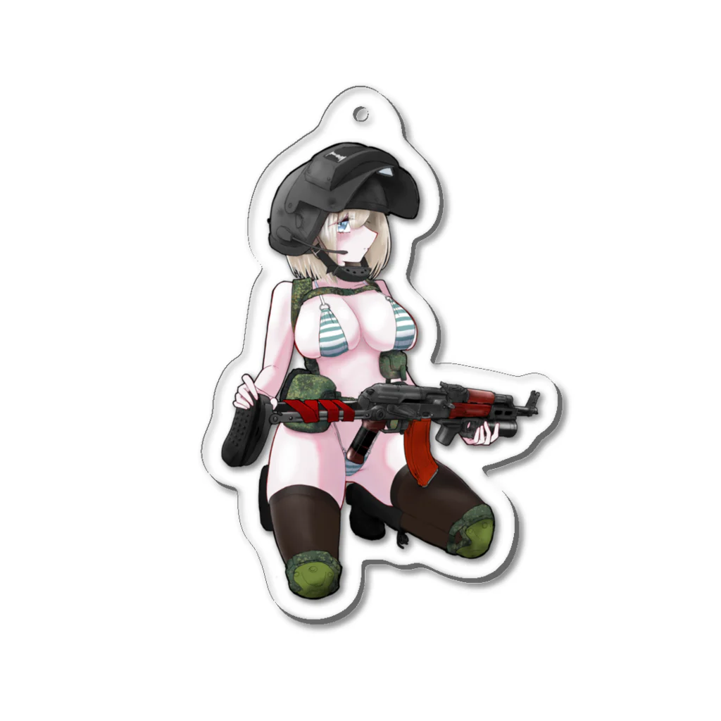 白鋼造兵工業集団のTelnyashka  Girl Acrylic Key Chain