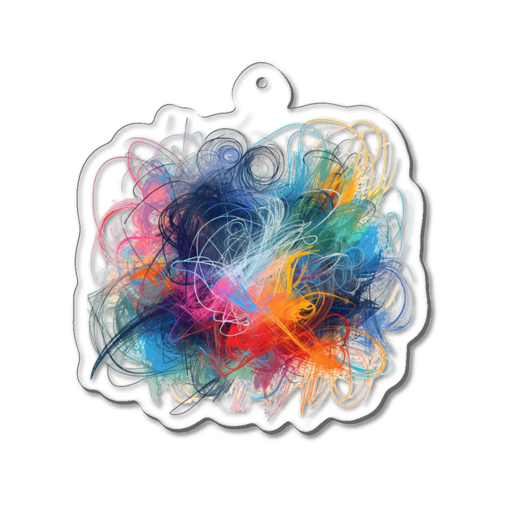 あんぽぴゅらーあーてぃすとのBiffusion Acrylic Key Chain