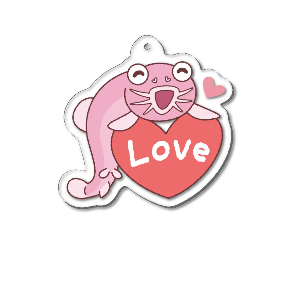 どじょちゃん しょっぷのLove Acrylic Key Chain