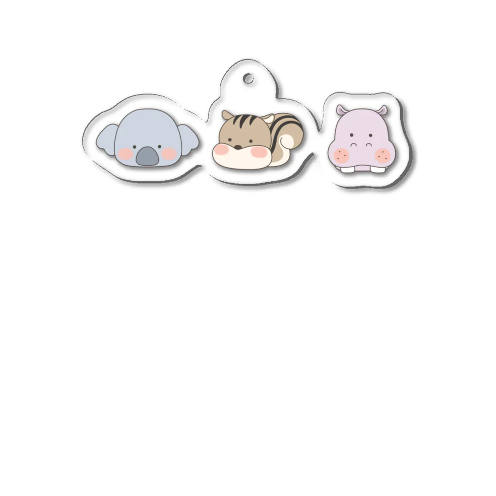 🦛ひぽまるちゃんねる🐨のひぽまるちゃんねる　アニマルズ　２０２４年誕生日記念 Acrylic Key Chain