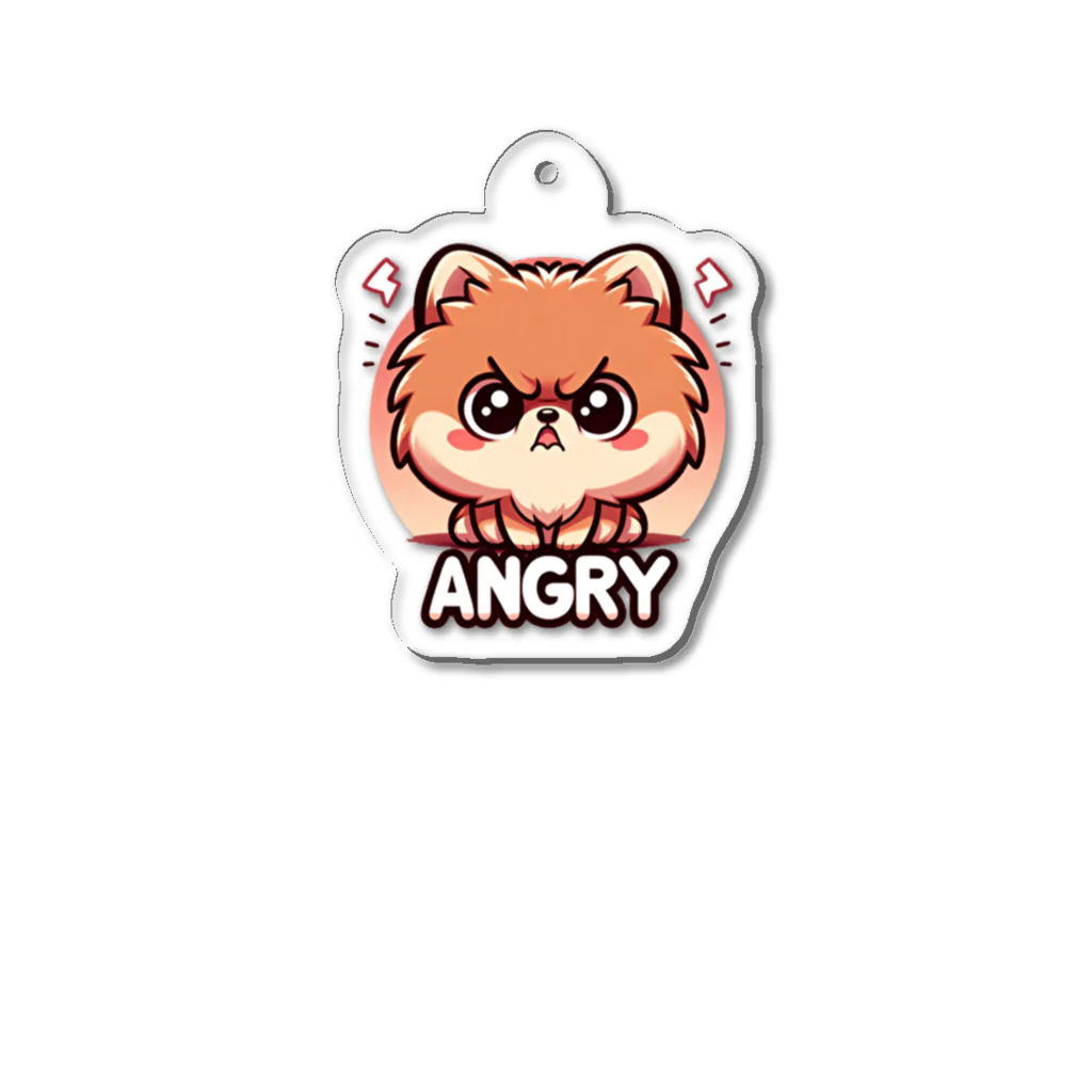 ぷるぱらの【ぽめちい】シリーズ （Angry バージョン） Acrylic Key Chain