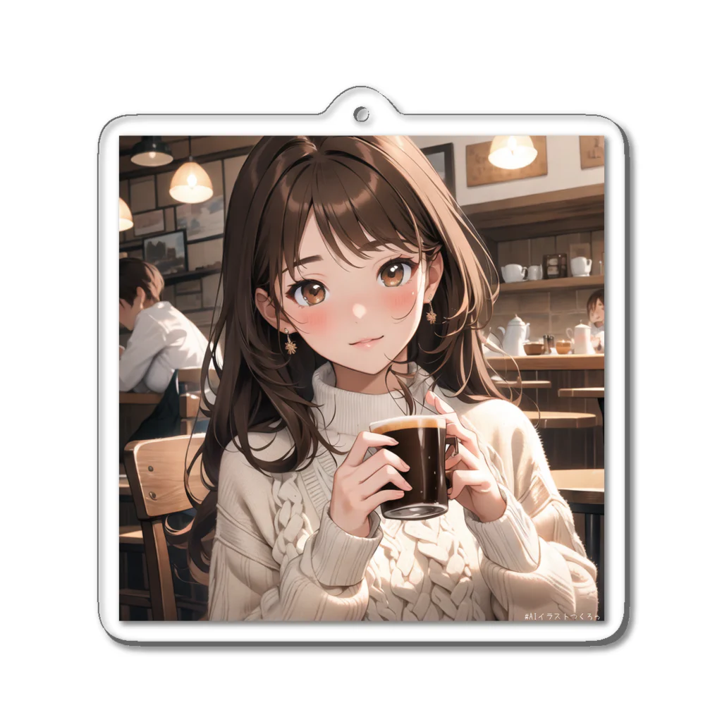 LuckyAngelのchillタイム彼女 Acrylic Key Chain