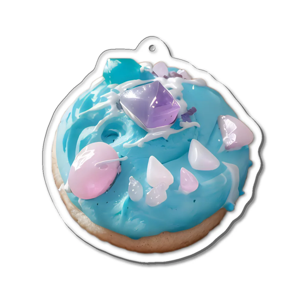 【ホラー専門店】ジルショップのターコイズと宝石のアイシングクッキー Acrylic Key Chain