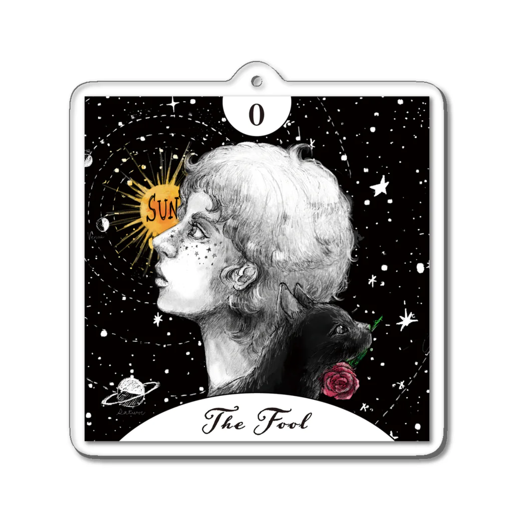 eight_8のTHE FOOL Acrylic Key Chain