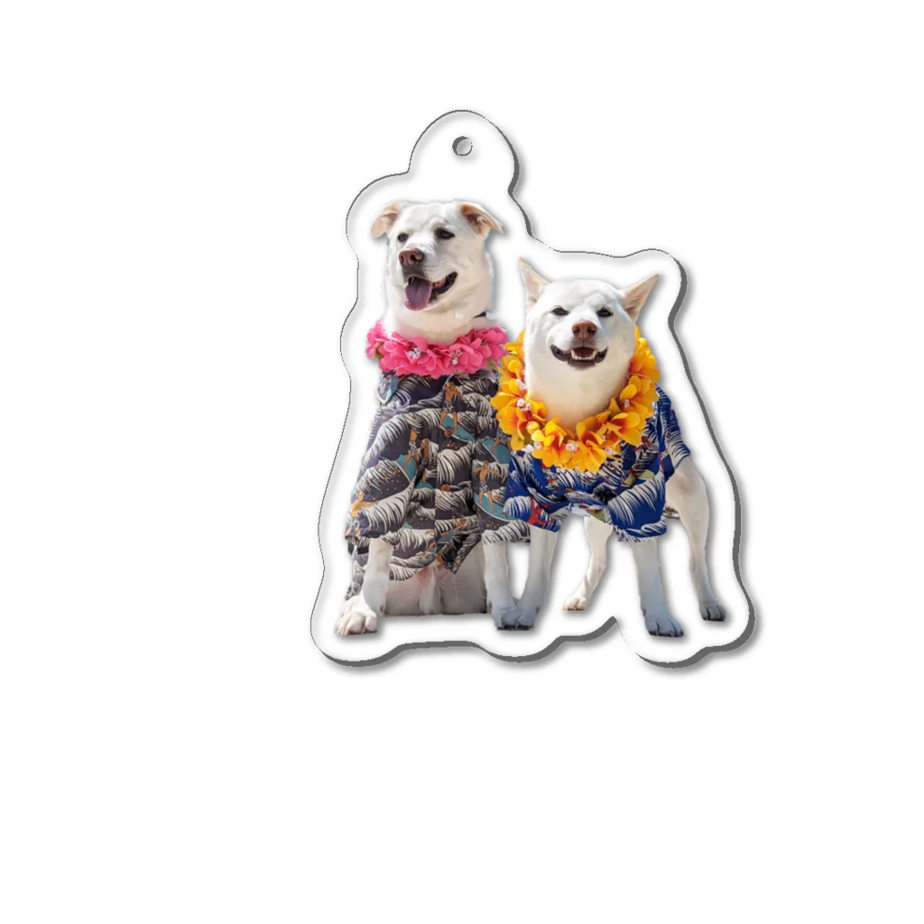 Atelier Pua laniのうちのハワイアン犬 Acrylic Key Chain