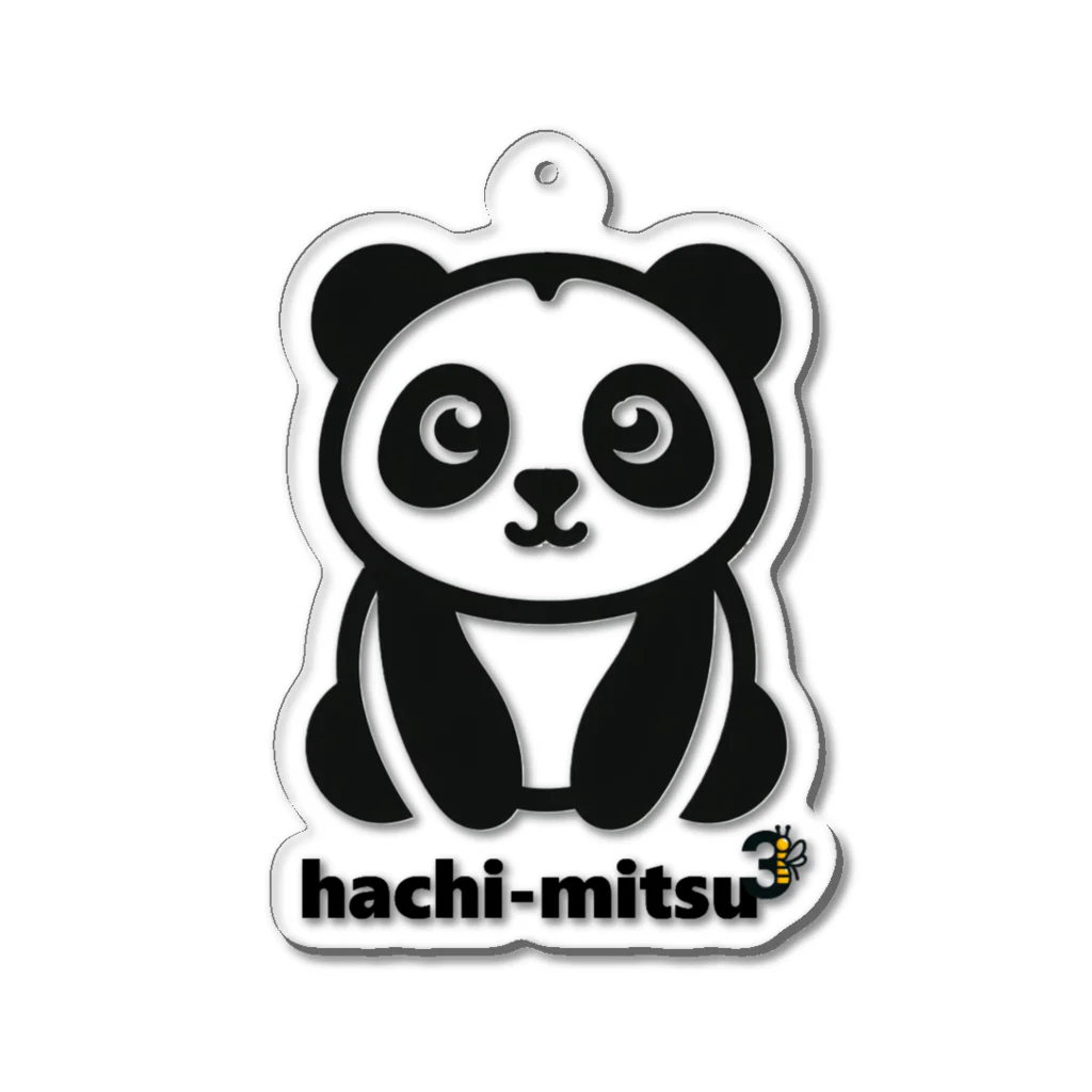 hachi-mitsu3（はちみつ）のhachi-mitsu3 パンダ　panda Acrylic Key Chain