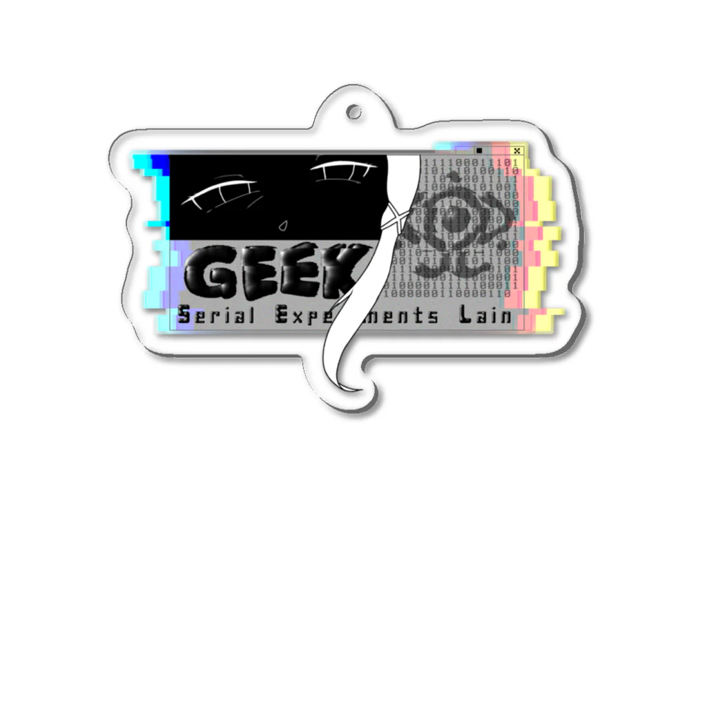 dohtak0000のSerialExperimentsLain Geek Acrylic Key Chain