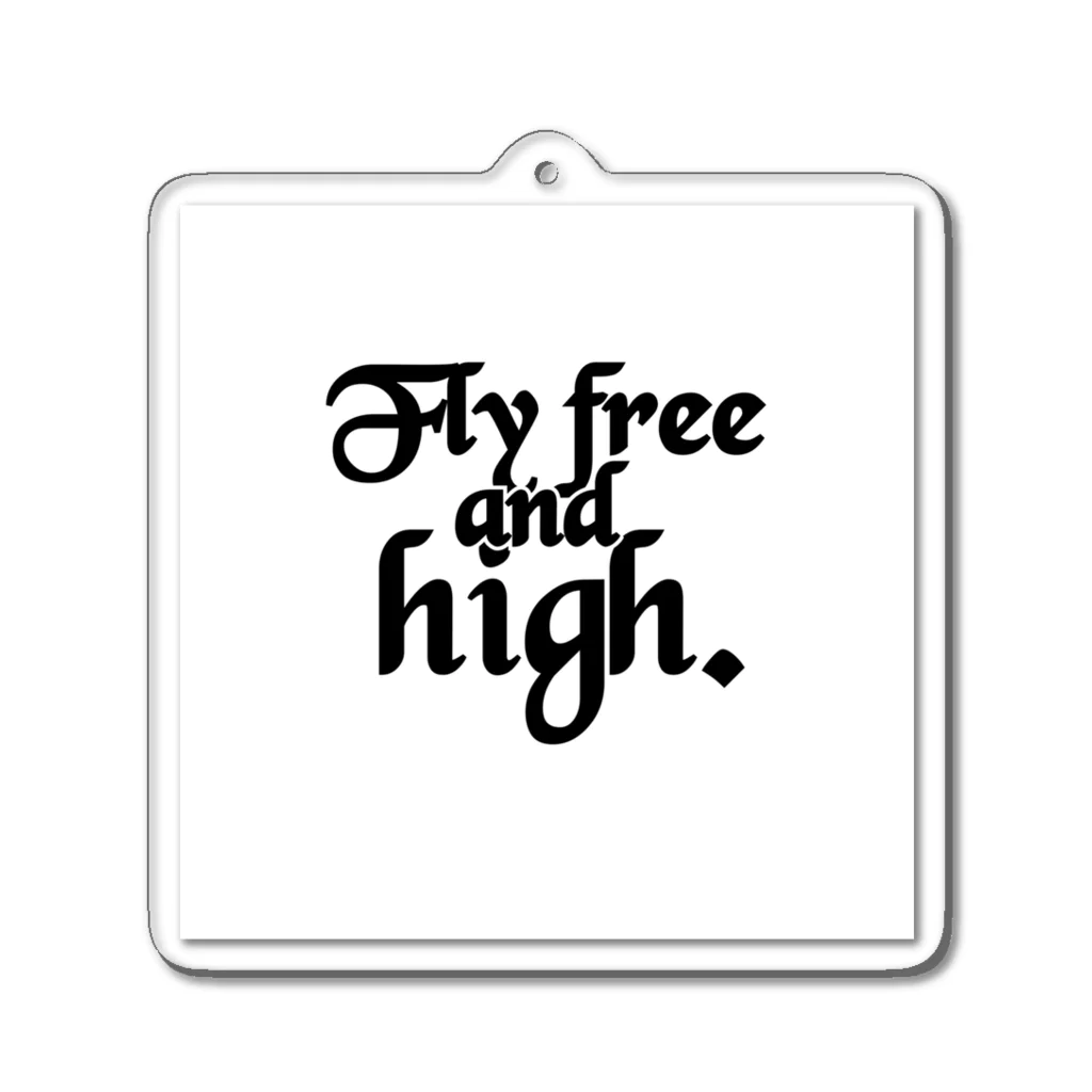 TaDan_StoreのFly free and high. Acrylic Key Chain