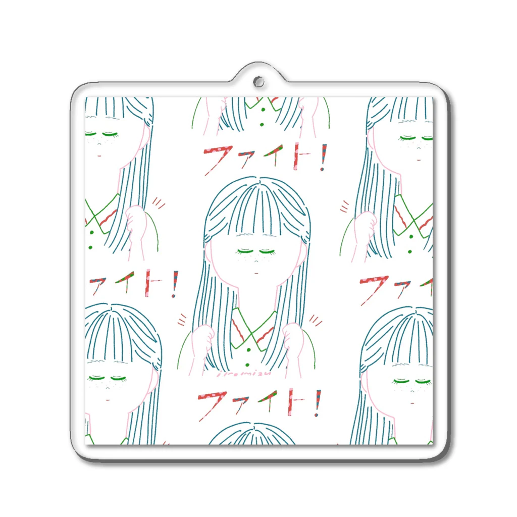iromizuのfight-girl Acrylic Key Chain