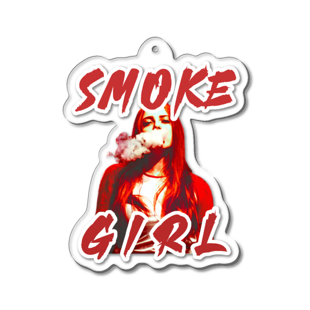 ESPERANZAのSMOKE_GRL002 アクリルキーホルダー