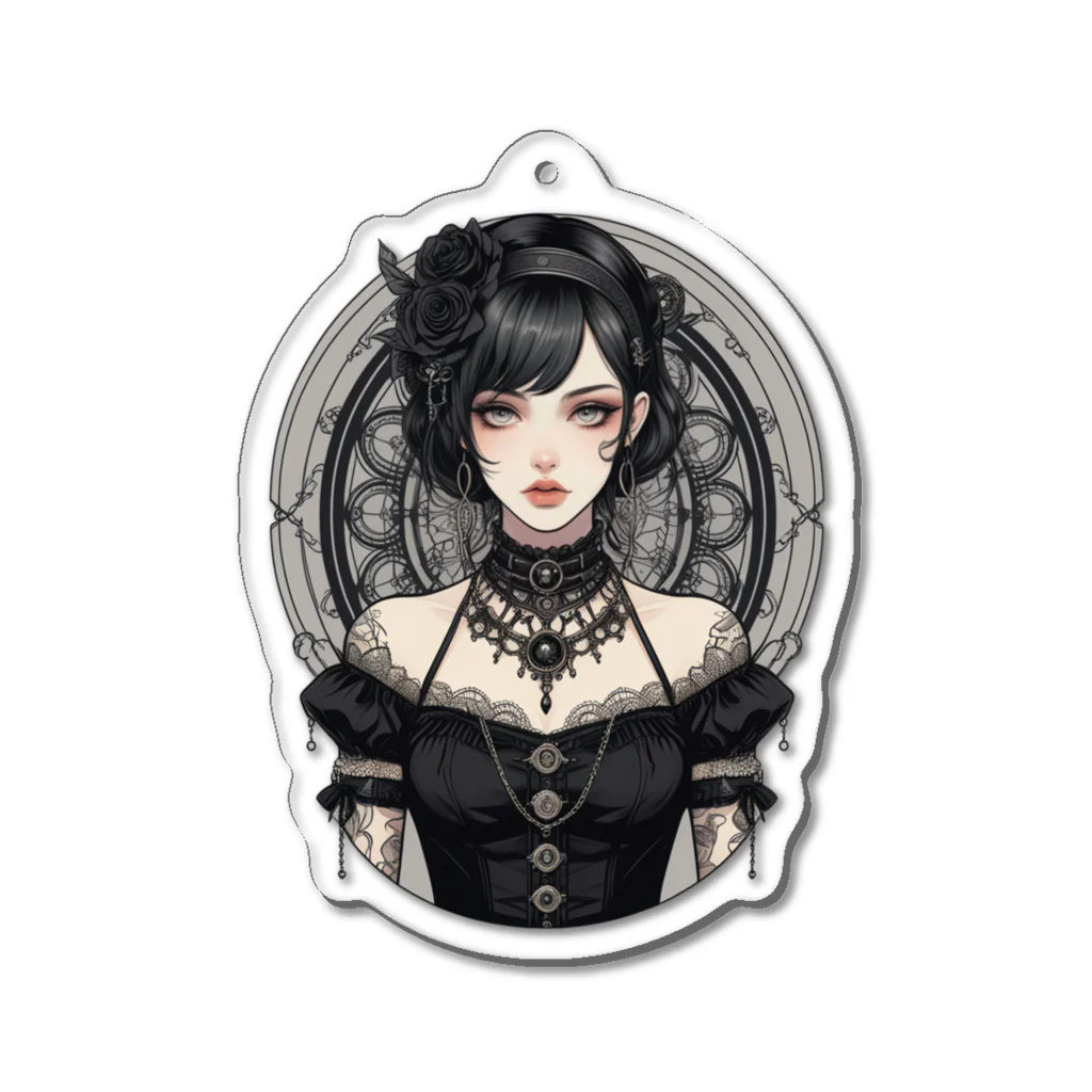 PiNK+18COMiCSのGOTHiC+GiRL_00001 Acrylic Key Chain