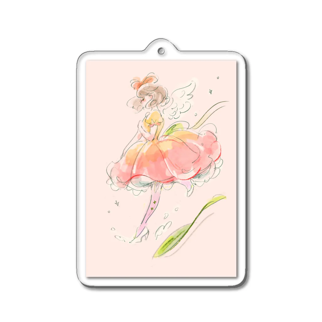 りんごあめのチューリップのドレス🌷 Acrylic Key Chain