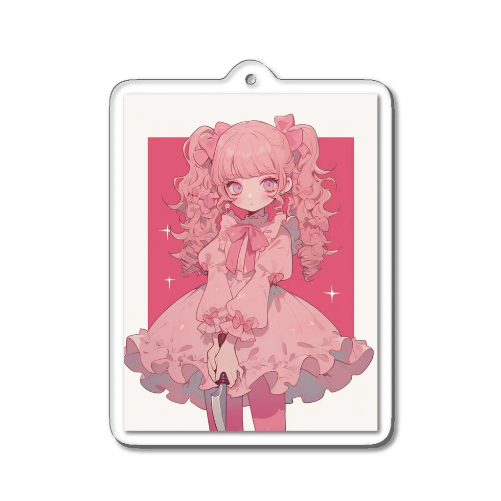 FRILLMONSTARのフリルモンスター PINK Acrylic Key Chain