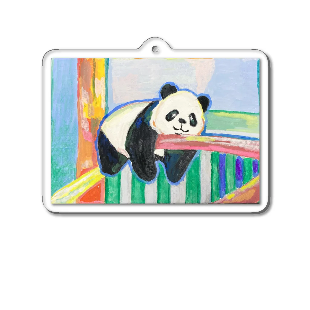 ししくらりえのパンダ Acrylic Key Chain