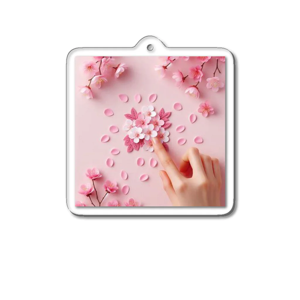 chapinnuのさくらの花びらで遊ぼう♪ Acrylic Key Chain