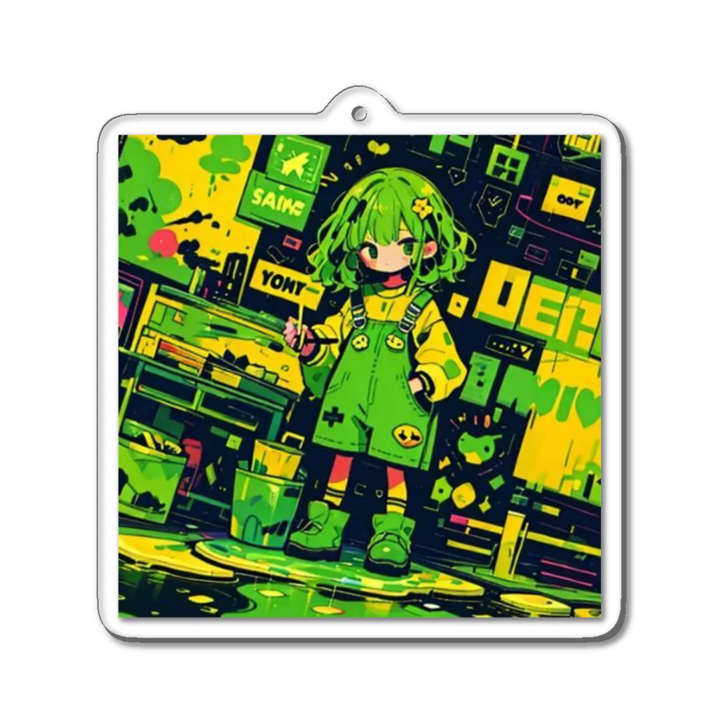 東京少年少女達のペンキガール Acrylic Key Chain