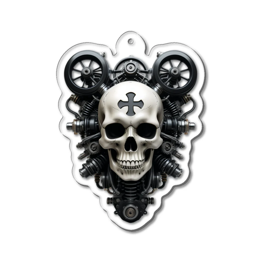 PiNK+18COMiCSのSTeAMPuNK+SkULL_00002 Acrylic Key Chain