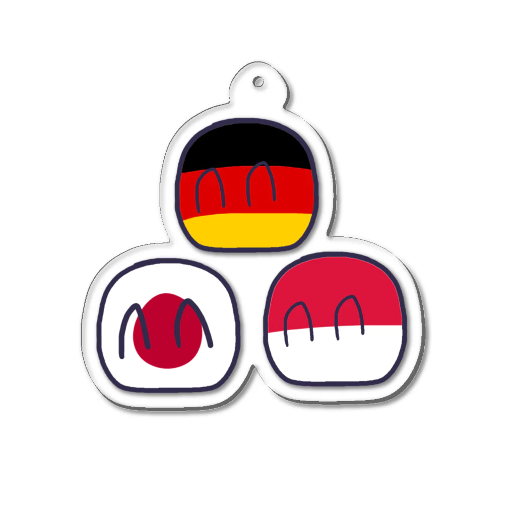 Shop of Haatania Ball (Polandball)のﾎﾟｰﾗﾝﾄﾞﾎﾞｰﾙ色々 Acrylic Key Chain