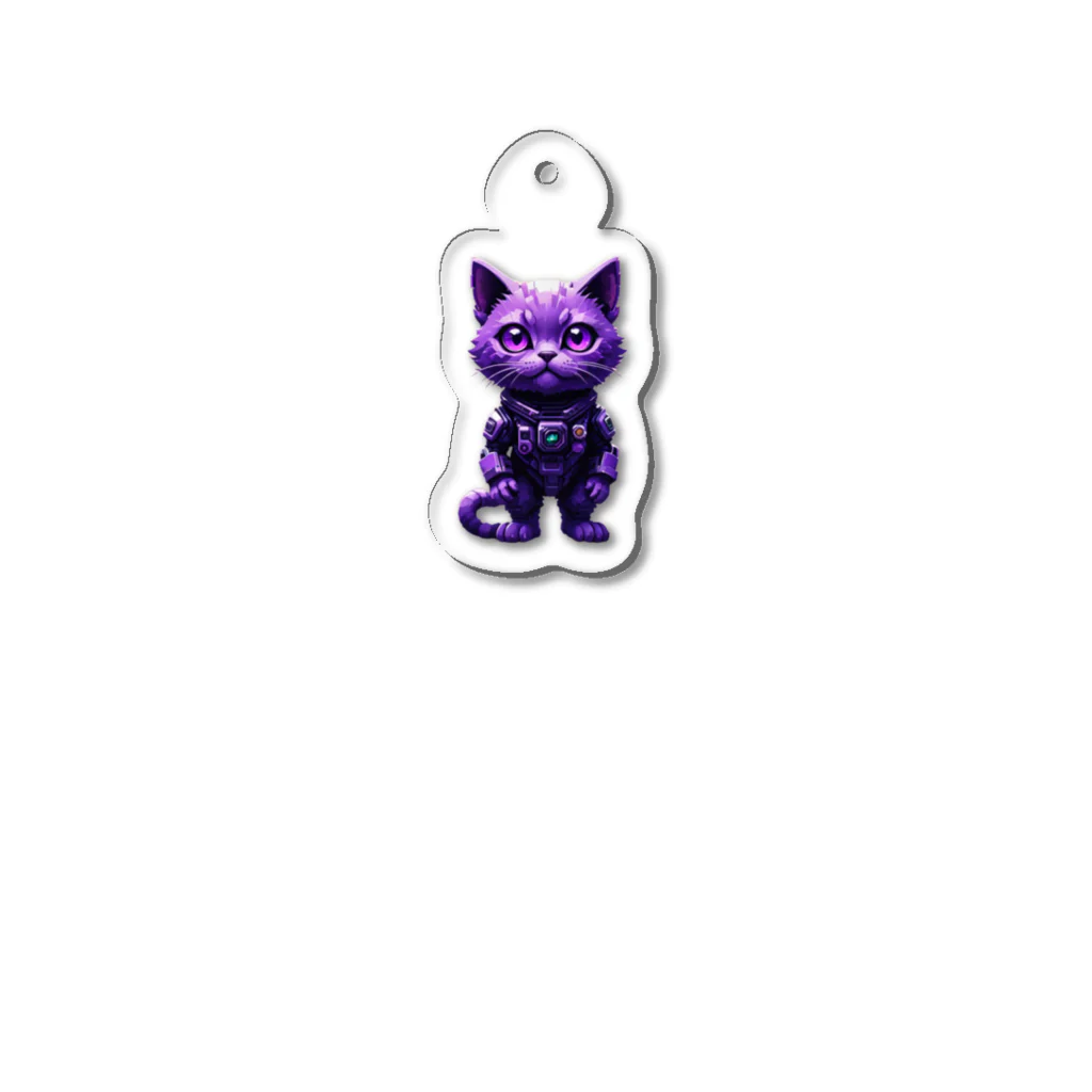 メロンパン猫の宇宙に連れてってくれる猫 Acrylic Key Chain