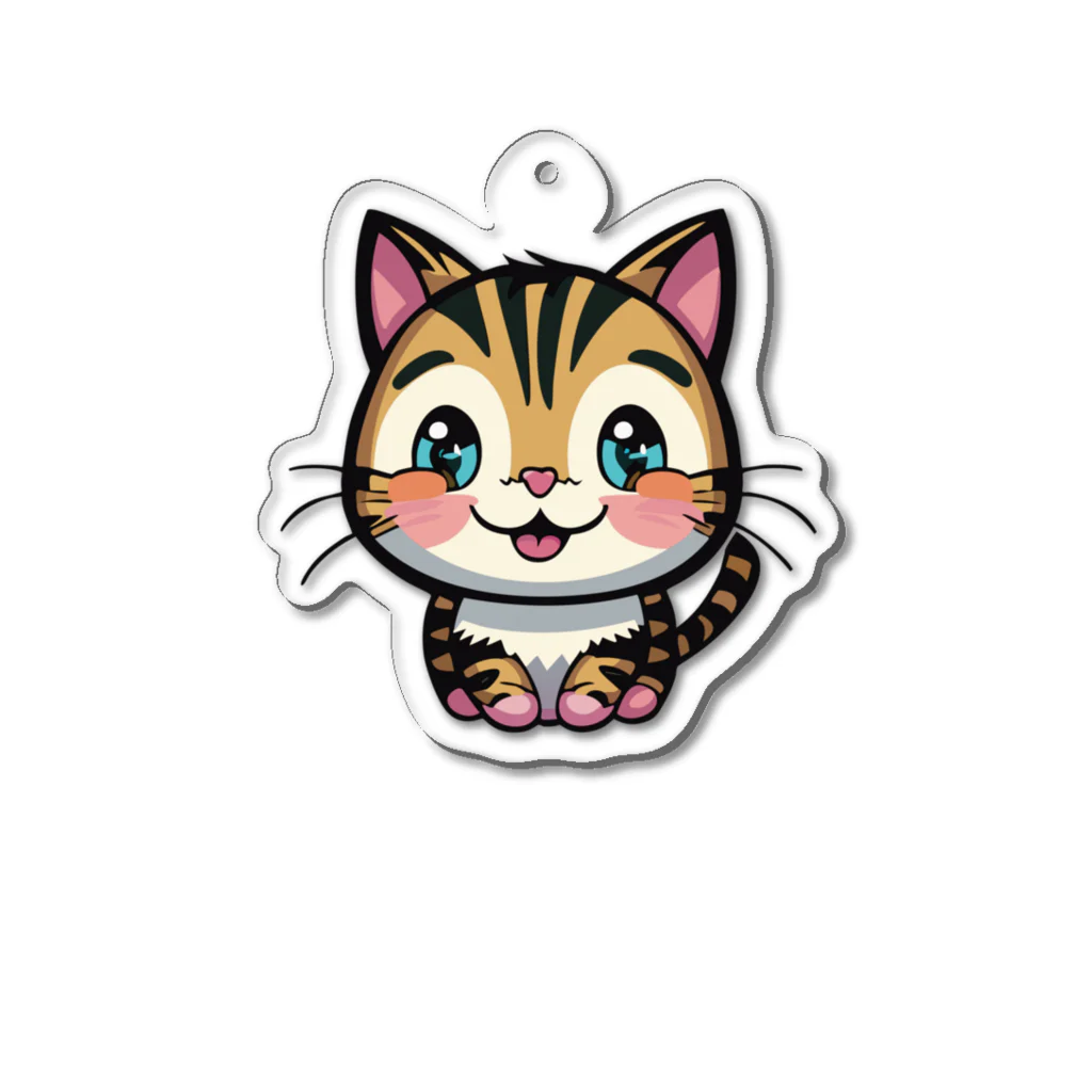 kenny777のトラ子猫 Acrylic Key Chain