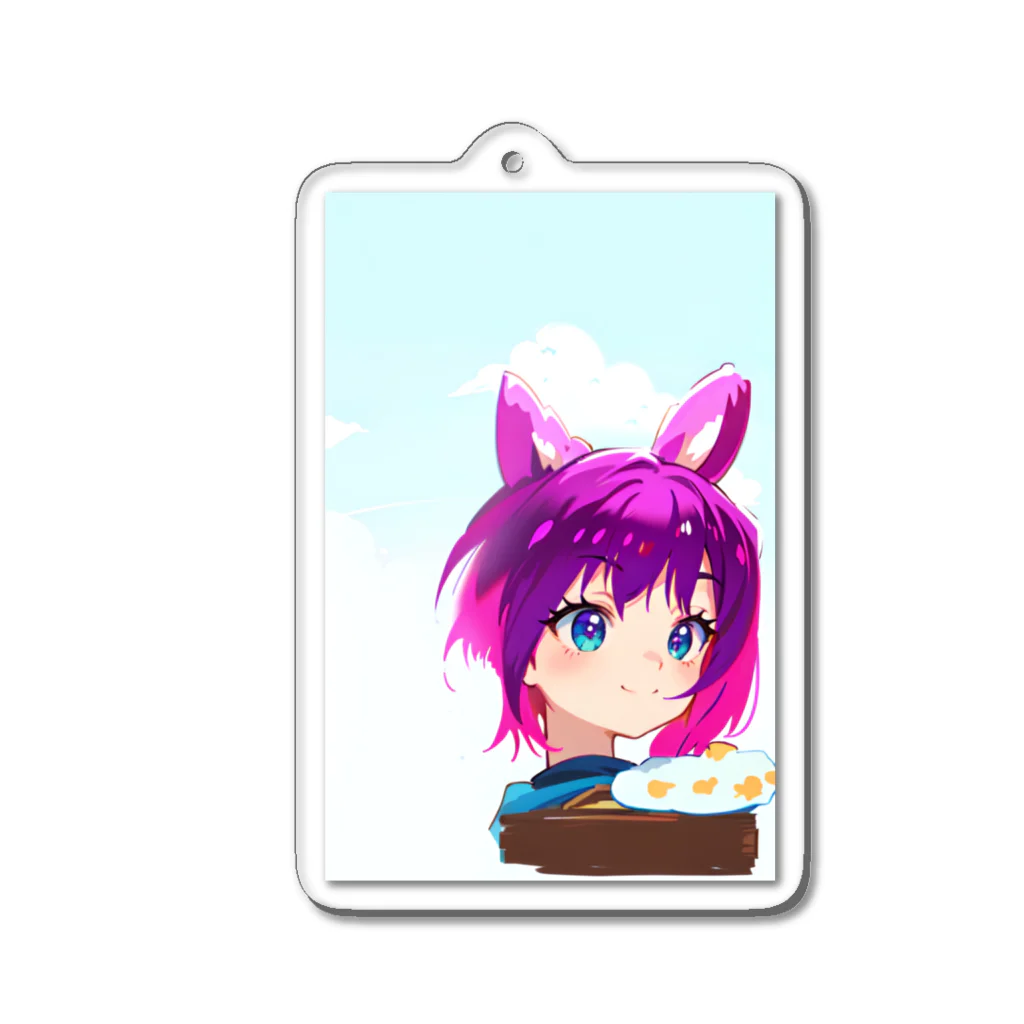 ioringoの店の猫耳っ娘 Acrylic Key Chain