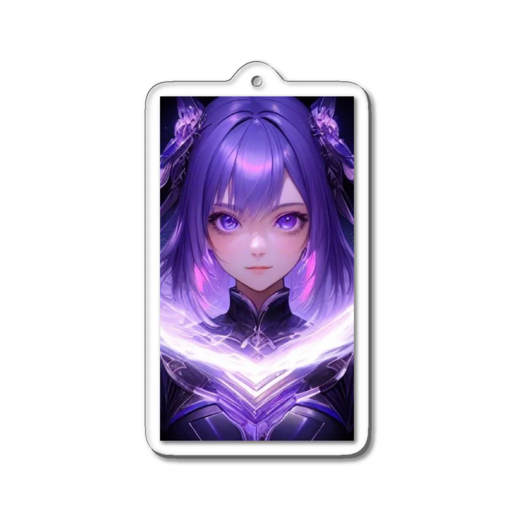 鳳月の紫の魔法少女 Acrylic Key Chain