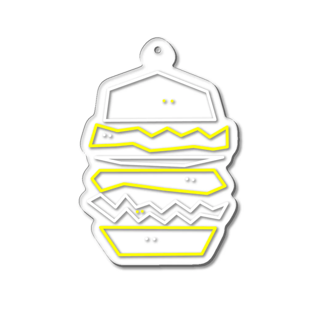 とうもろこし粉のならんでるだけ Acrylic Key Chain