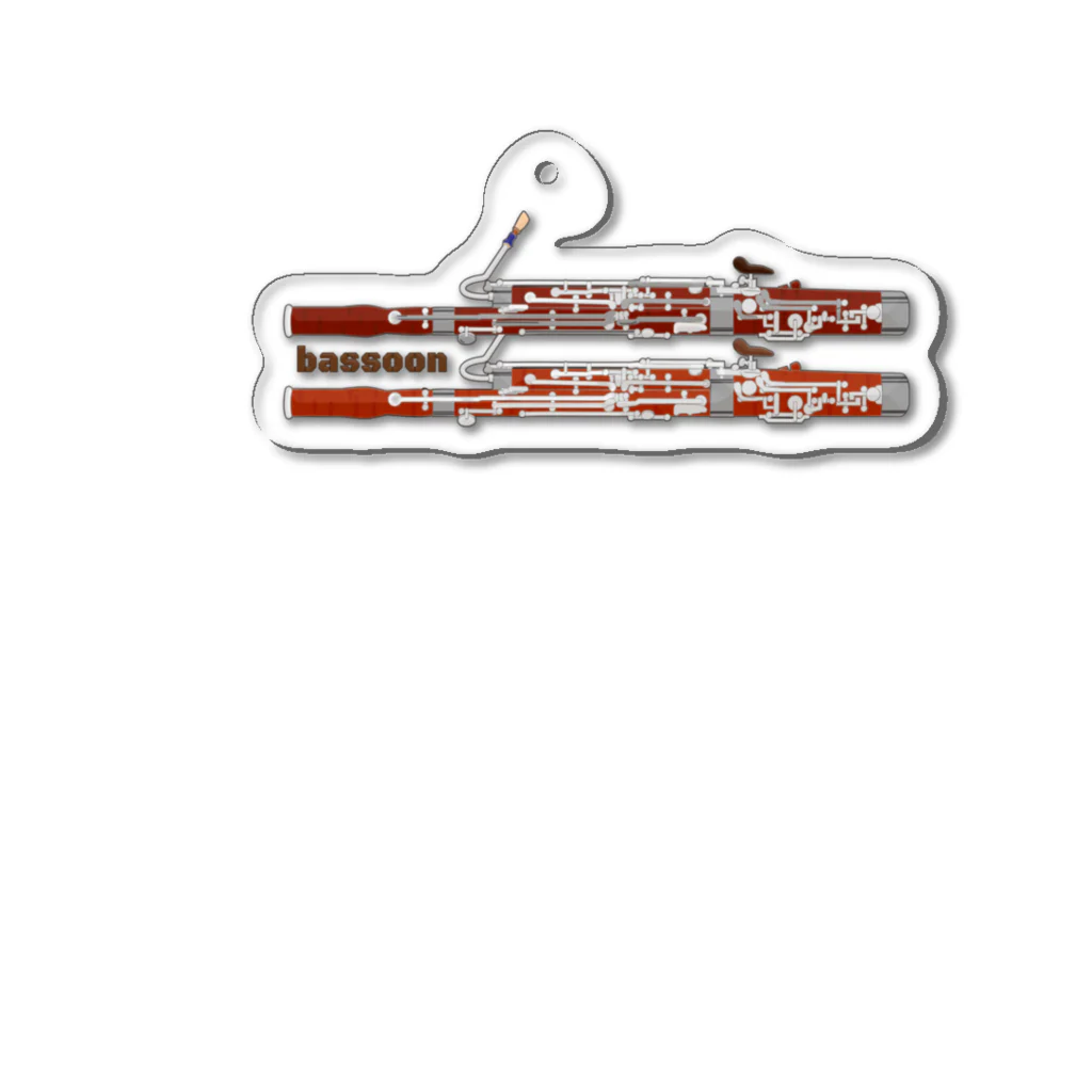 ちよ屋のバスーンファゴットだよ Acrylic Key Chain