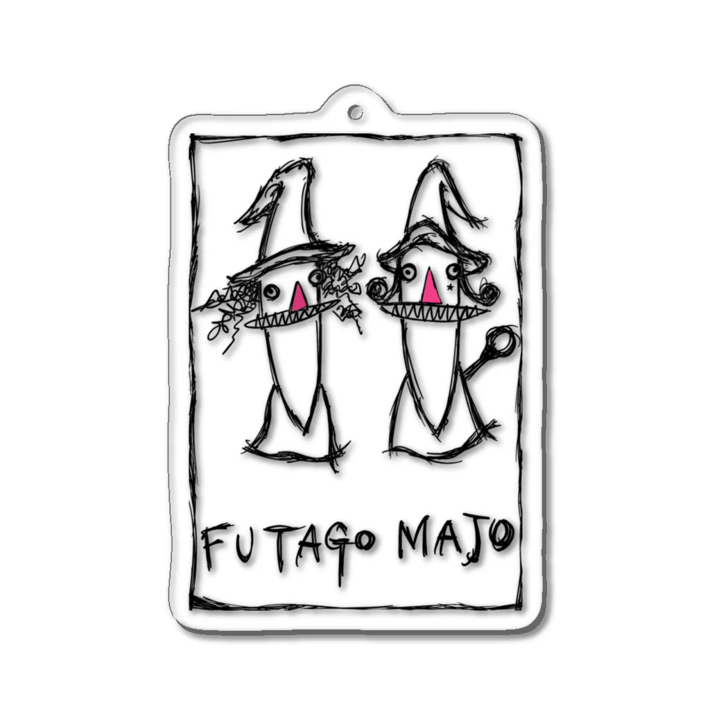  millionkiwiのFUTAGO MAJO Acrylic Key Chain