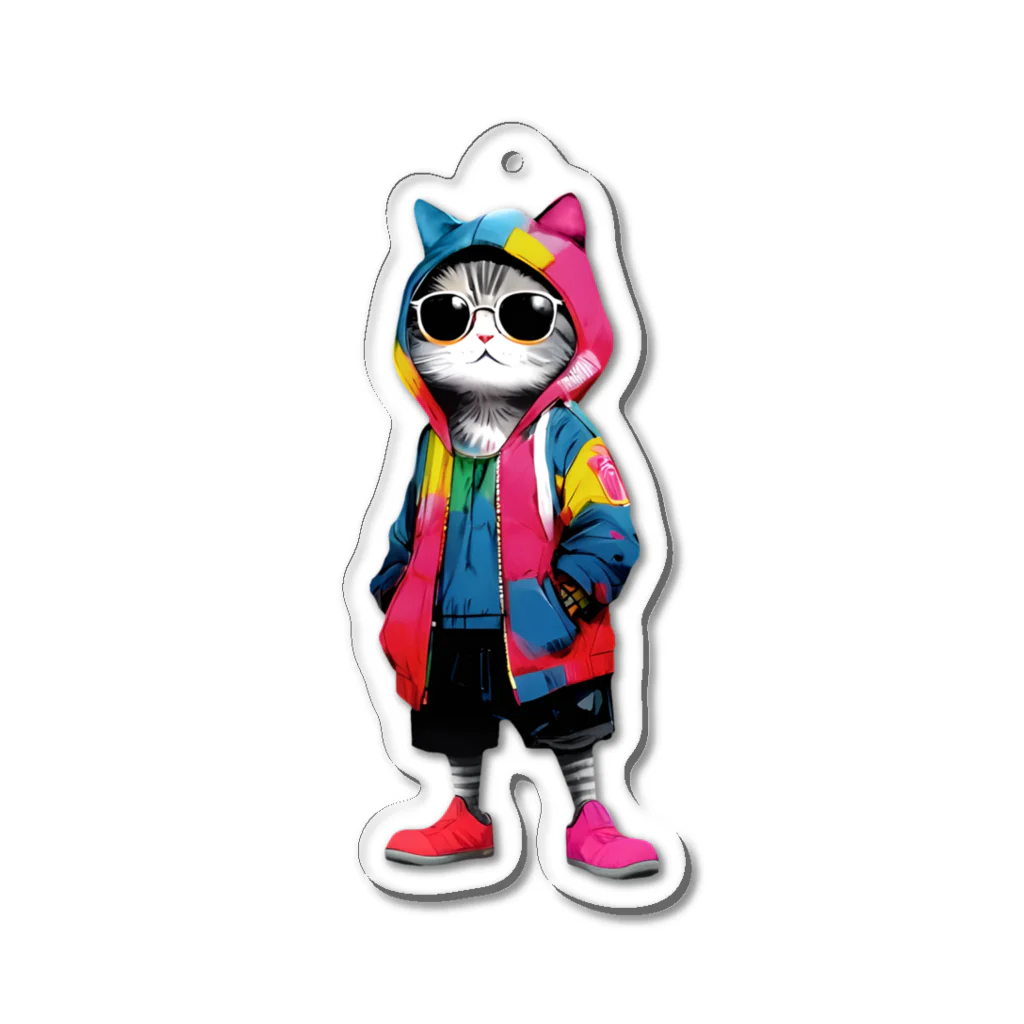 GRAFFITYのcat-man-2 Acrylic Key Chain