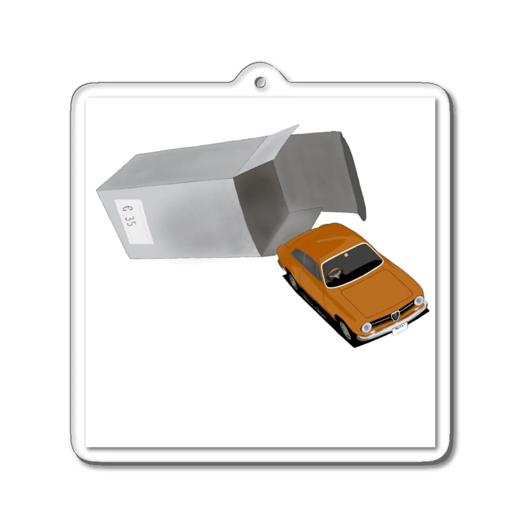 Neocla_DesignのThe €35 miniature classic car アクリルキーホルダー