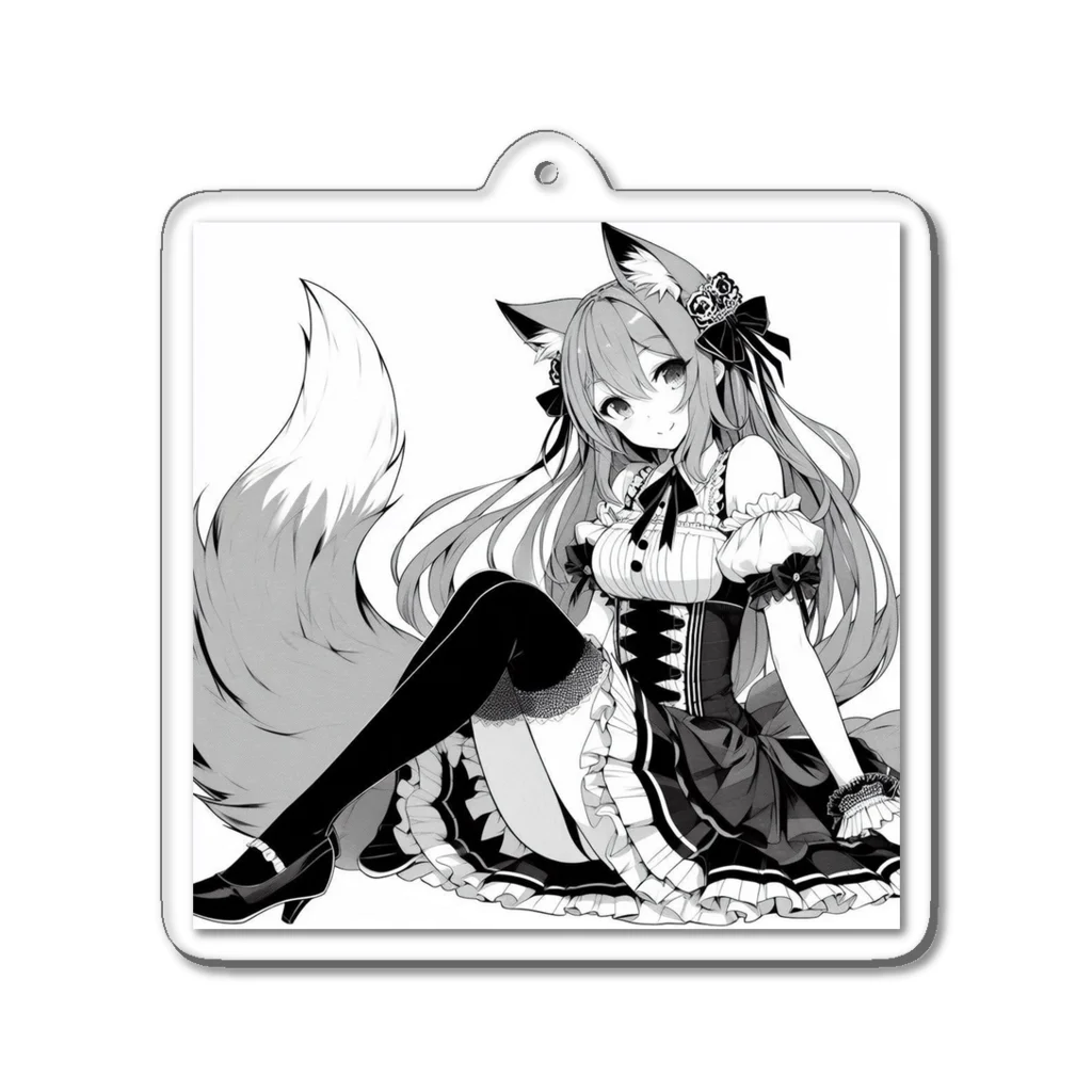 Fox_d.ogのFoxgirl.dress.1 Acrylic Key Chain