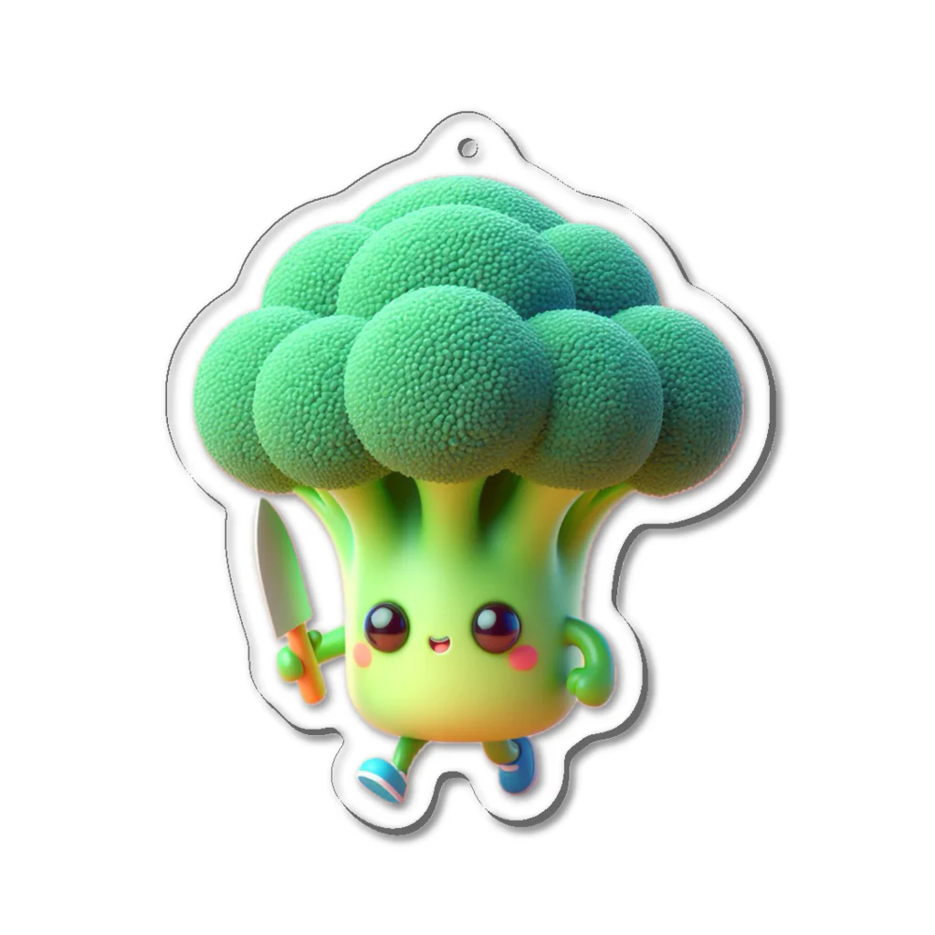 mee_chevalのブロッコリーちゃん🥦 アクリルキーホルダー