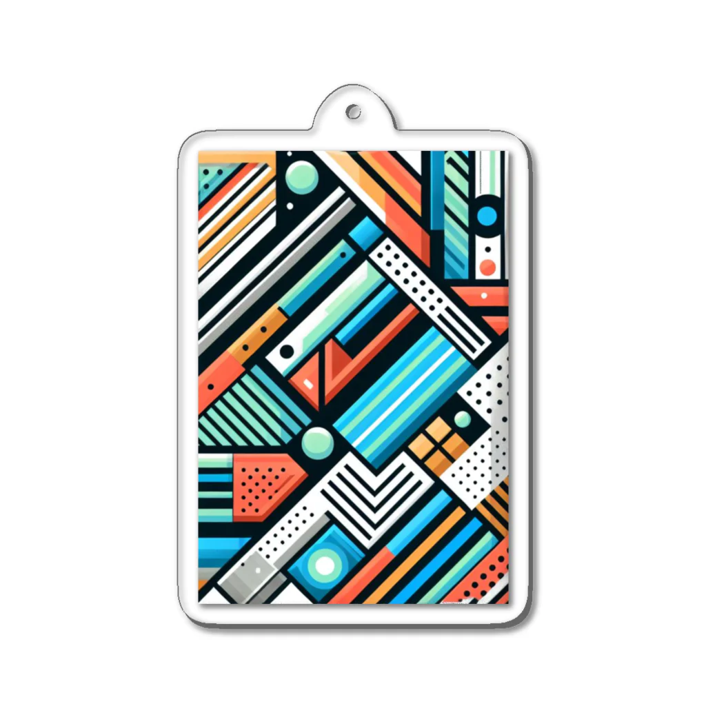 noririnoのVibrant Splash Acrylic Key Chain