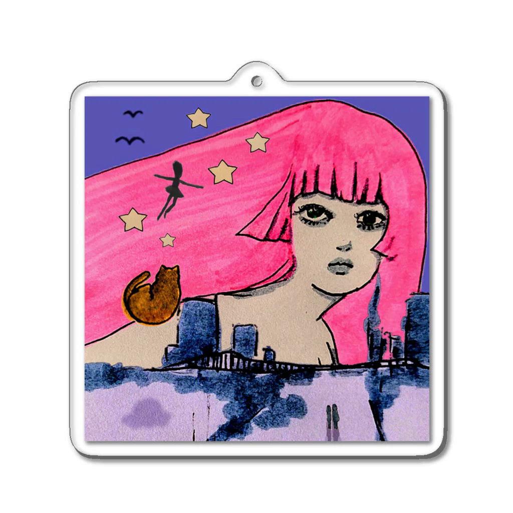 Mai_GOTOのギフト Acrylic Key Chain