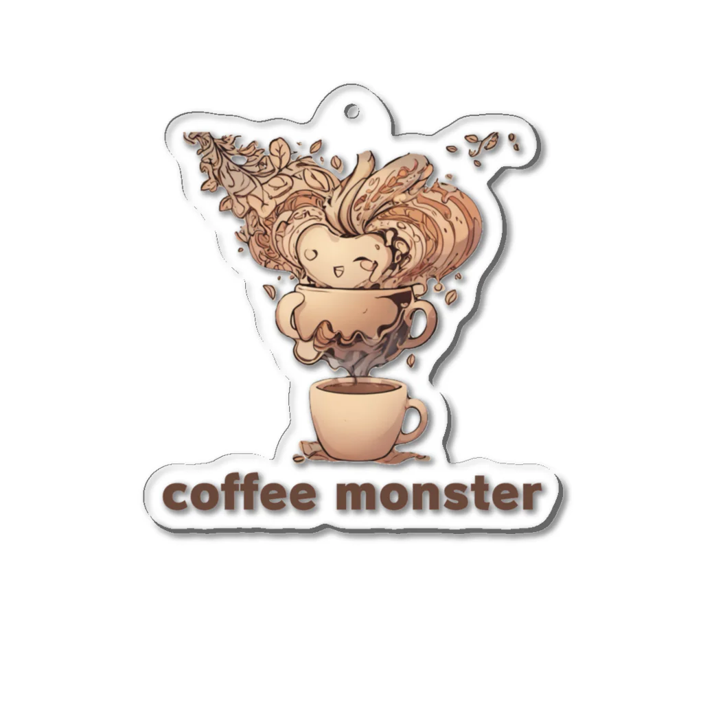 leisurely_lifeのcoffee monster Bourbon アクリルキーホルダー