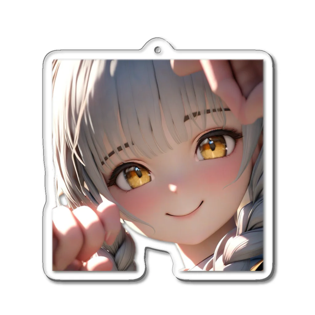 studio Azurの幼い頃のニンジャ娘 Acrylic Key Chain