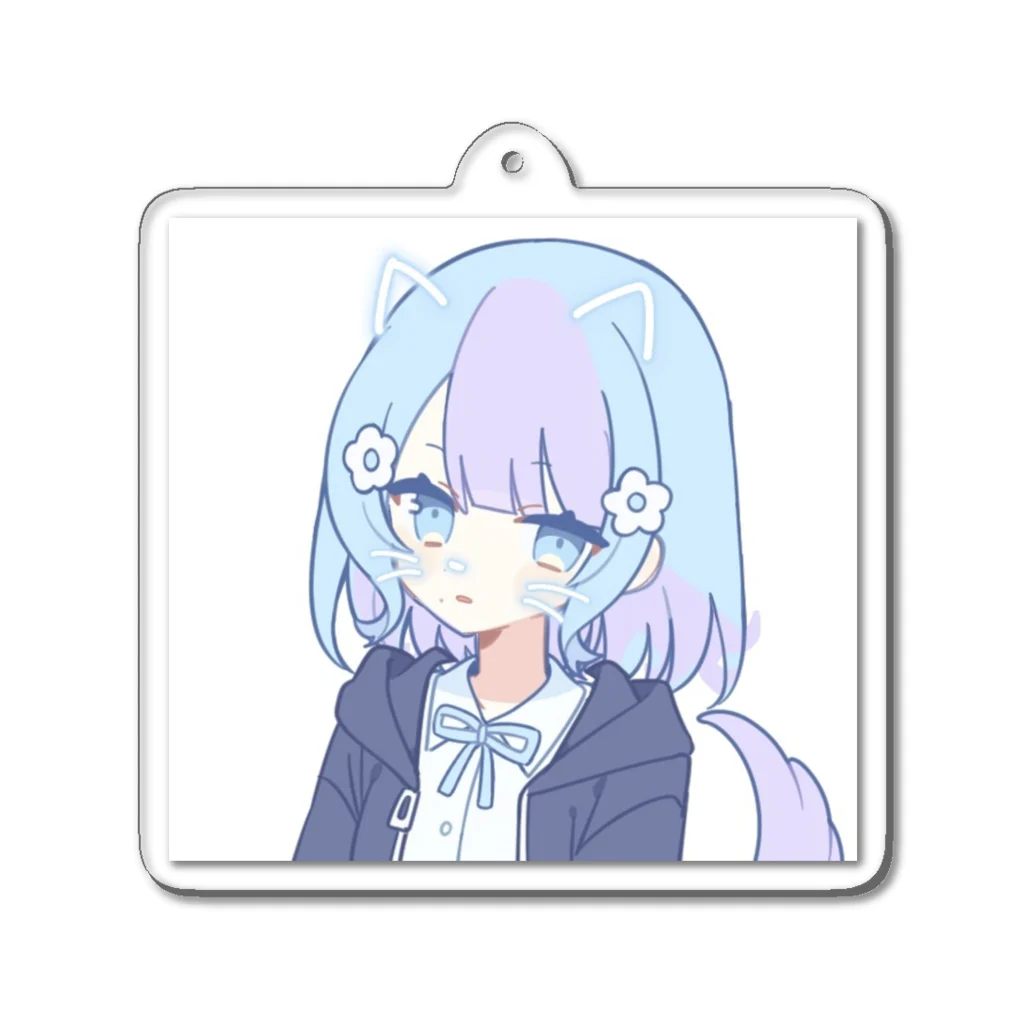 猫耳少女のパール Acrylic Key Chain