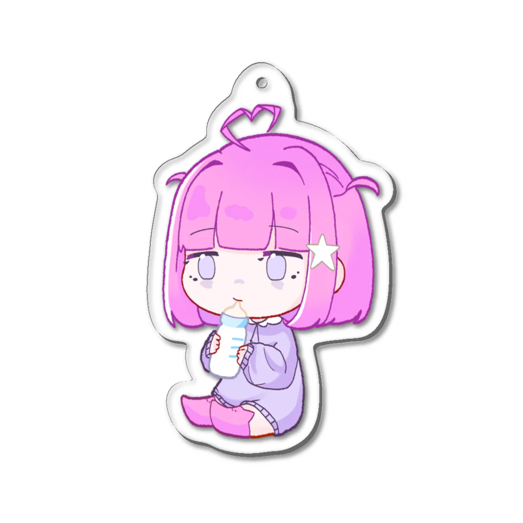 reyu_222のmilk Acrylic Key Chain