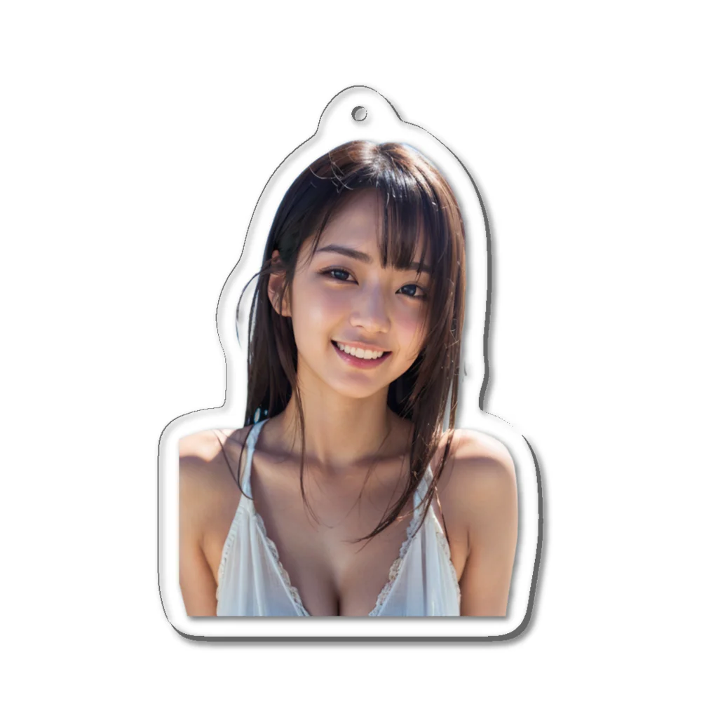 アタオカ1号のAI美少女(リアル水着) Acrylic Key Chain