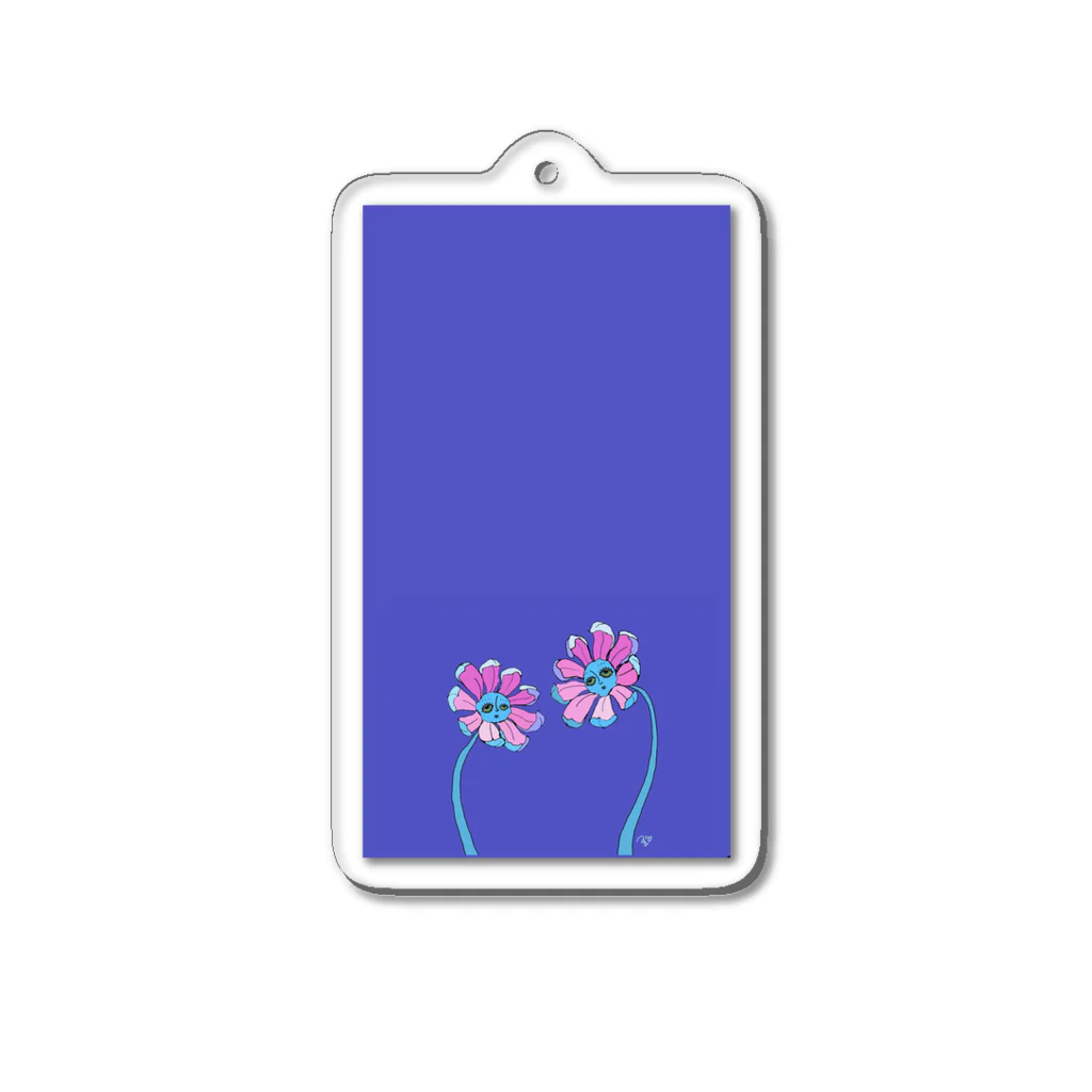 039chanのオンナノコの039chan×顔花　コラボ Acrylic Key Chain