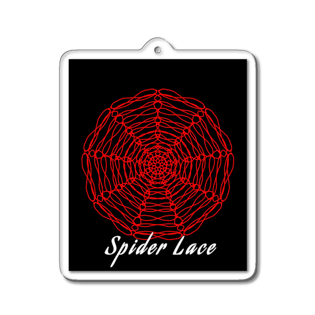 soundのSpider Lace Acrylic Key Chain