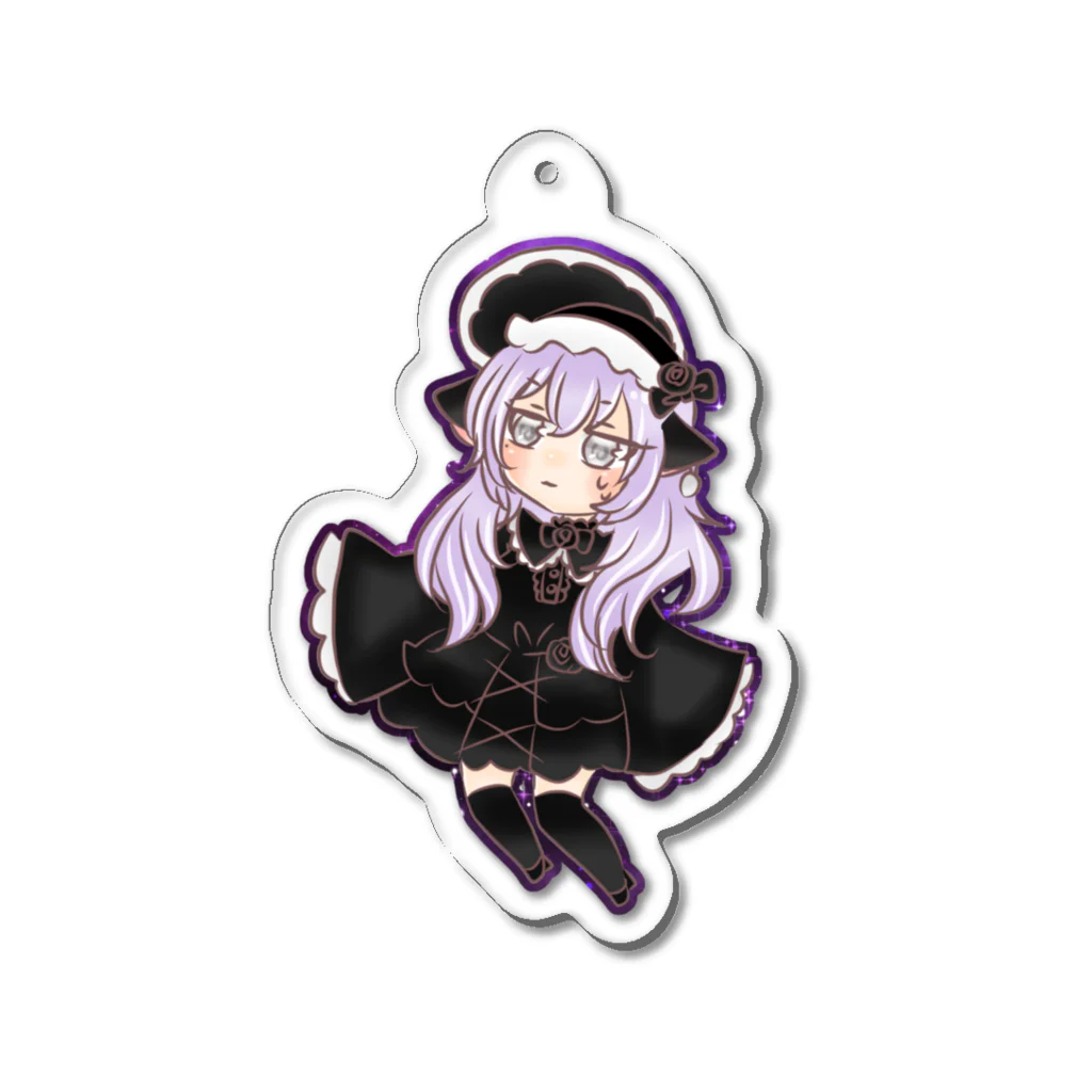 ゆるっとゆずねこのゴスロリちゃん Acrylic Key Chain