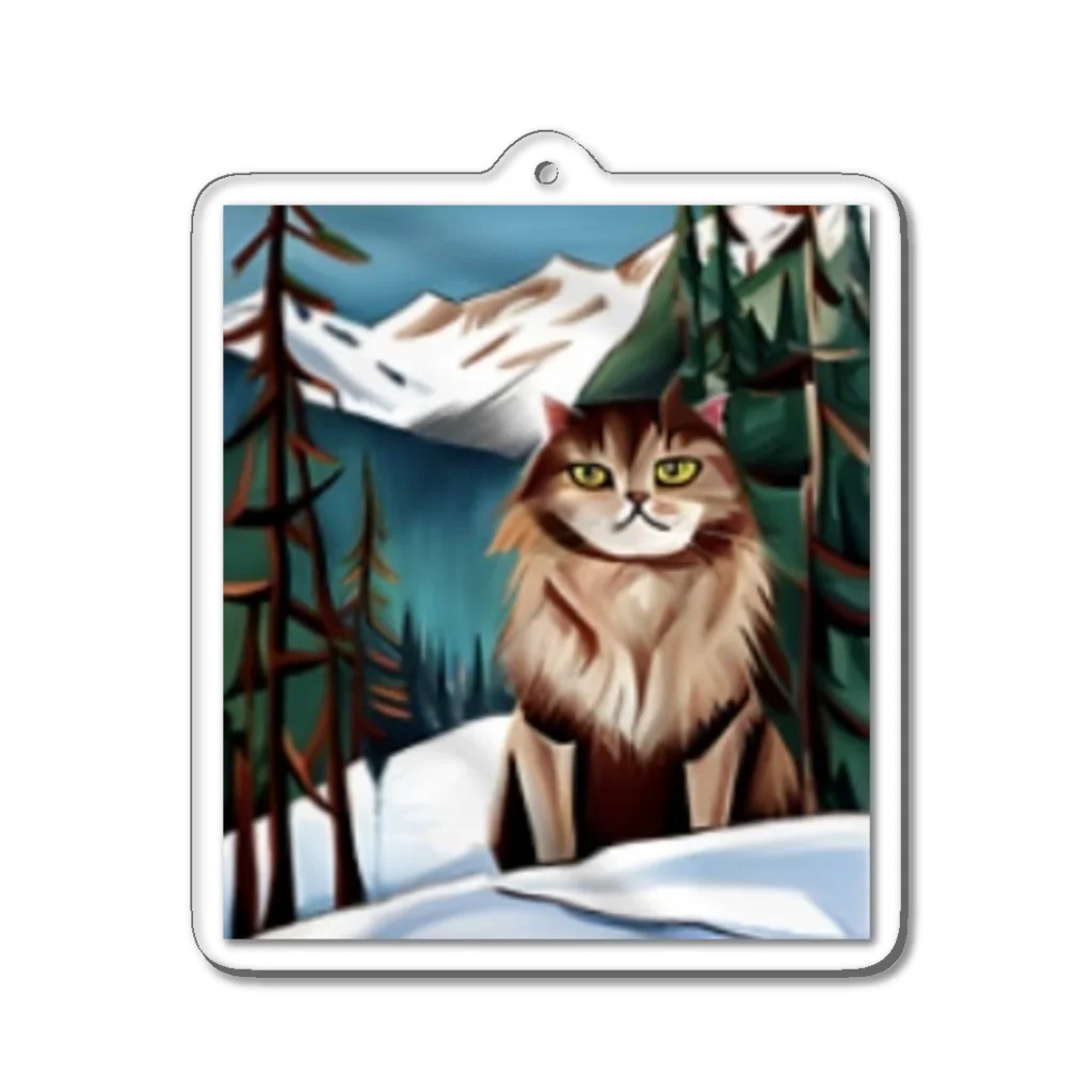 Ppit8のI live in Snow Mountain. Acrylic Key Chain