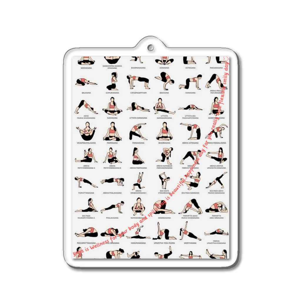 Shop Miwa1 のYoga◉meditation△▲ Acrylic Key Chain